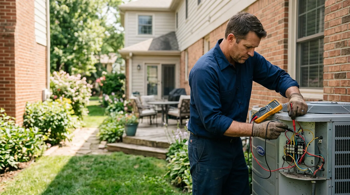 HVAC technician working near Hewett, WV